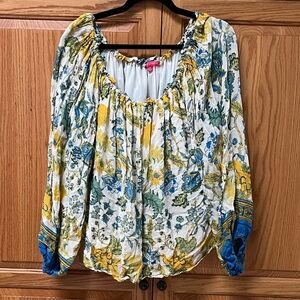 Flying Tomato Multicolor Floral Blouse, EUC, Size 2X